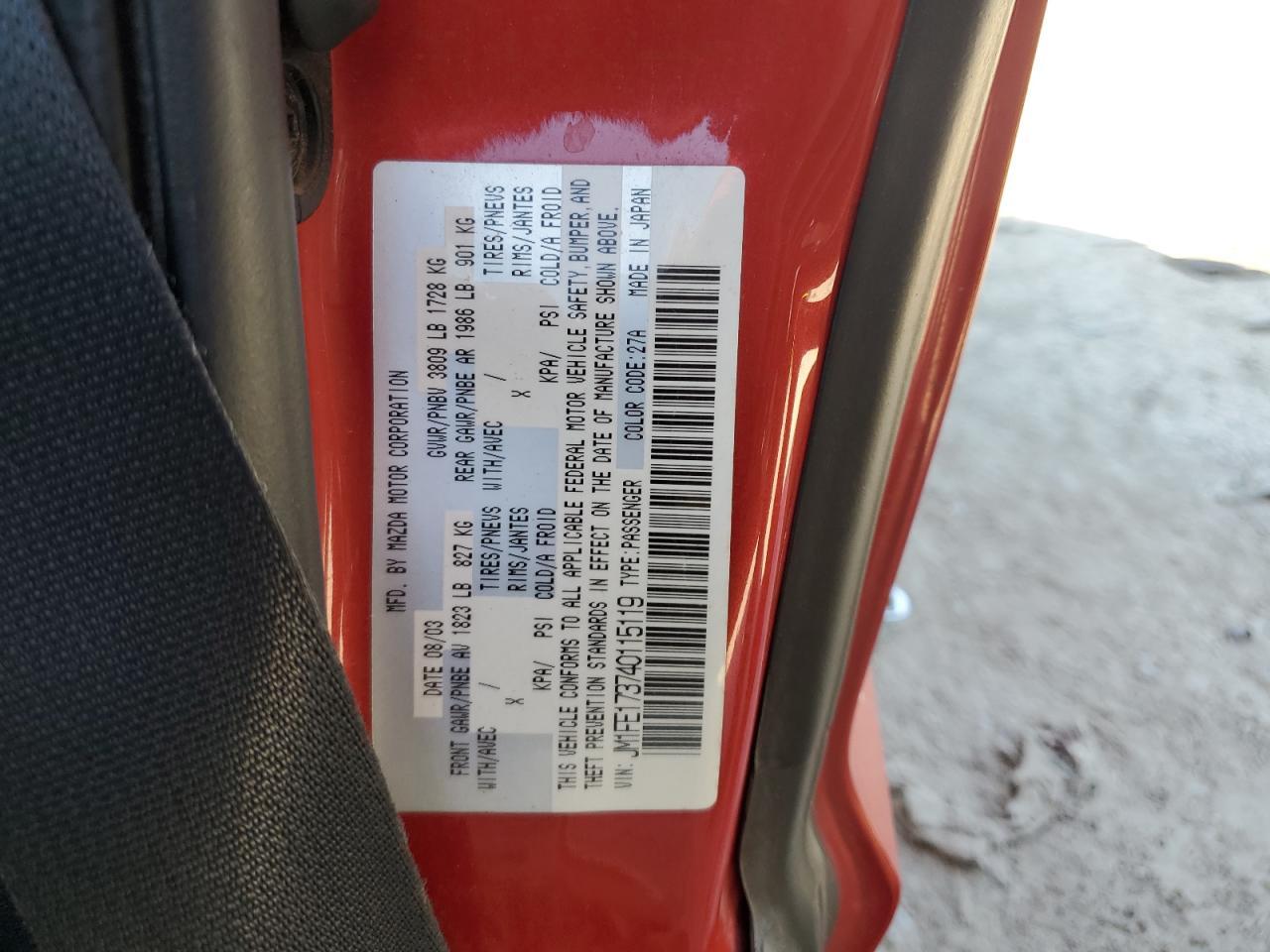 2004 MAZDA RX-8