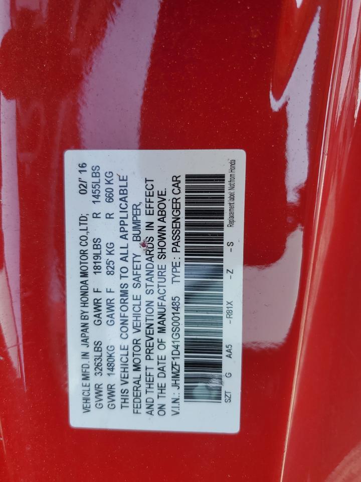 2016 HONDA CR-Z