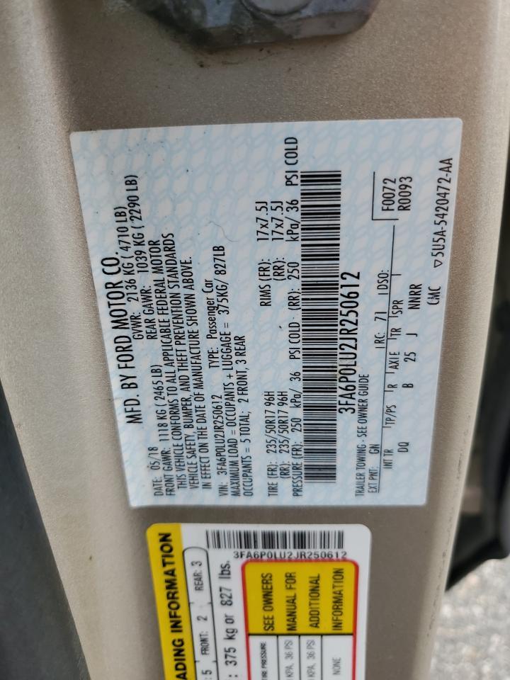 2018 FORD FUSION
