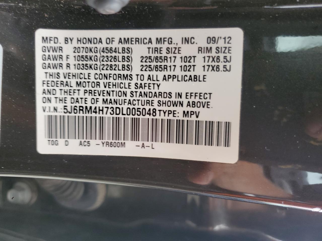 2013 HONDA CR-V