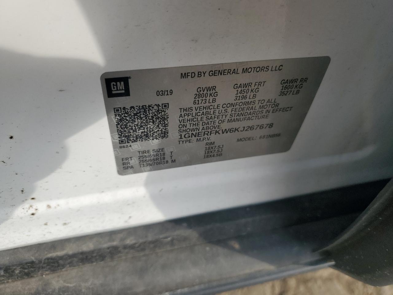 2019 CHEVROLET TRAVERSE