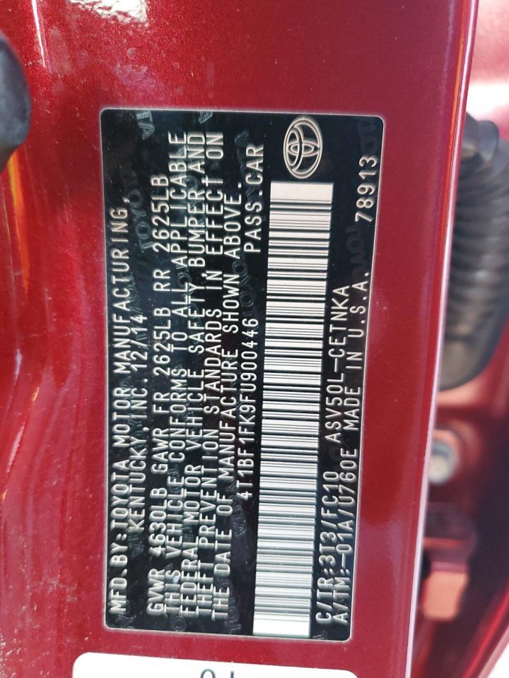 2015 TOYOTA CAMRY