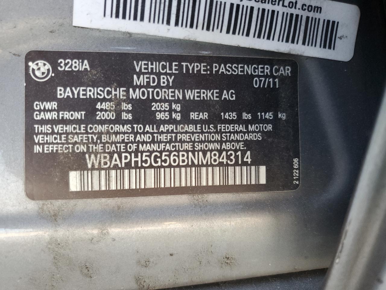 2011 BMW 3 SERIES