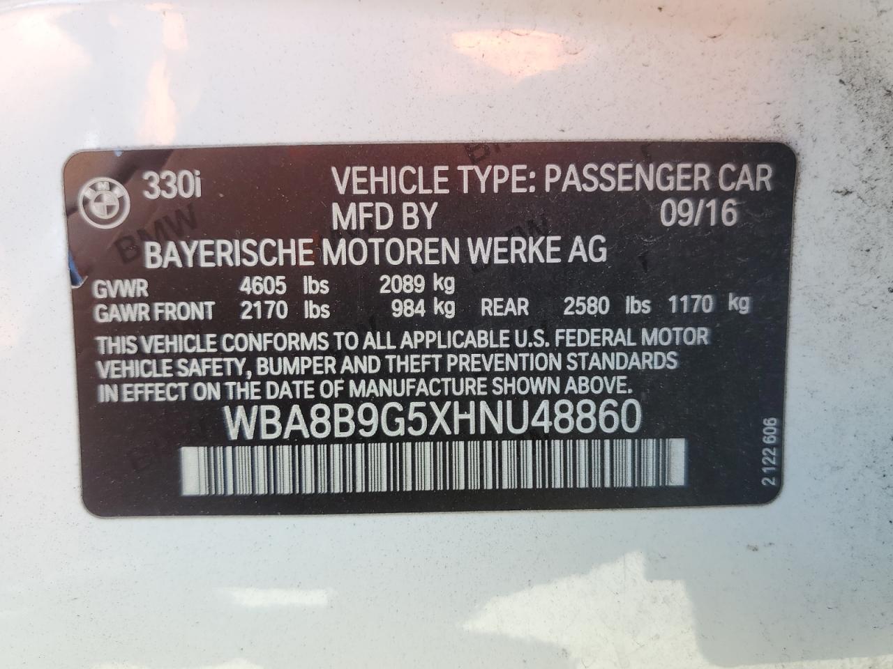 2017 BMW 3 SERIES