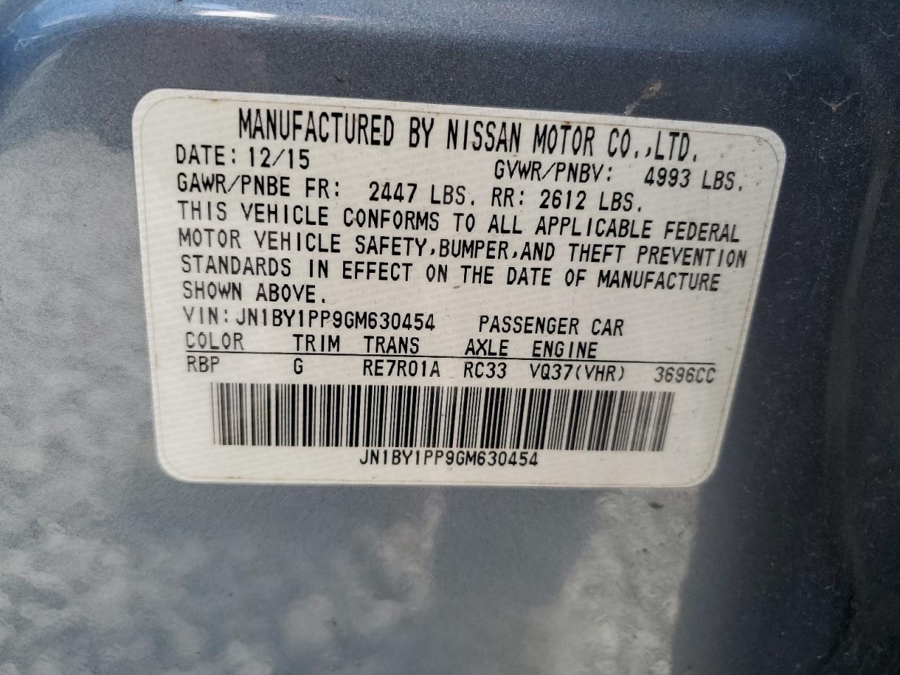 2016 INFINITI Q70