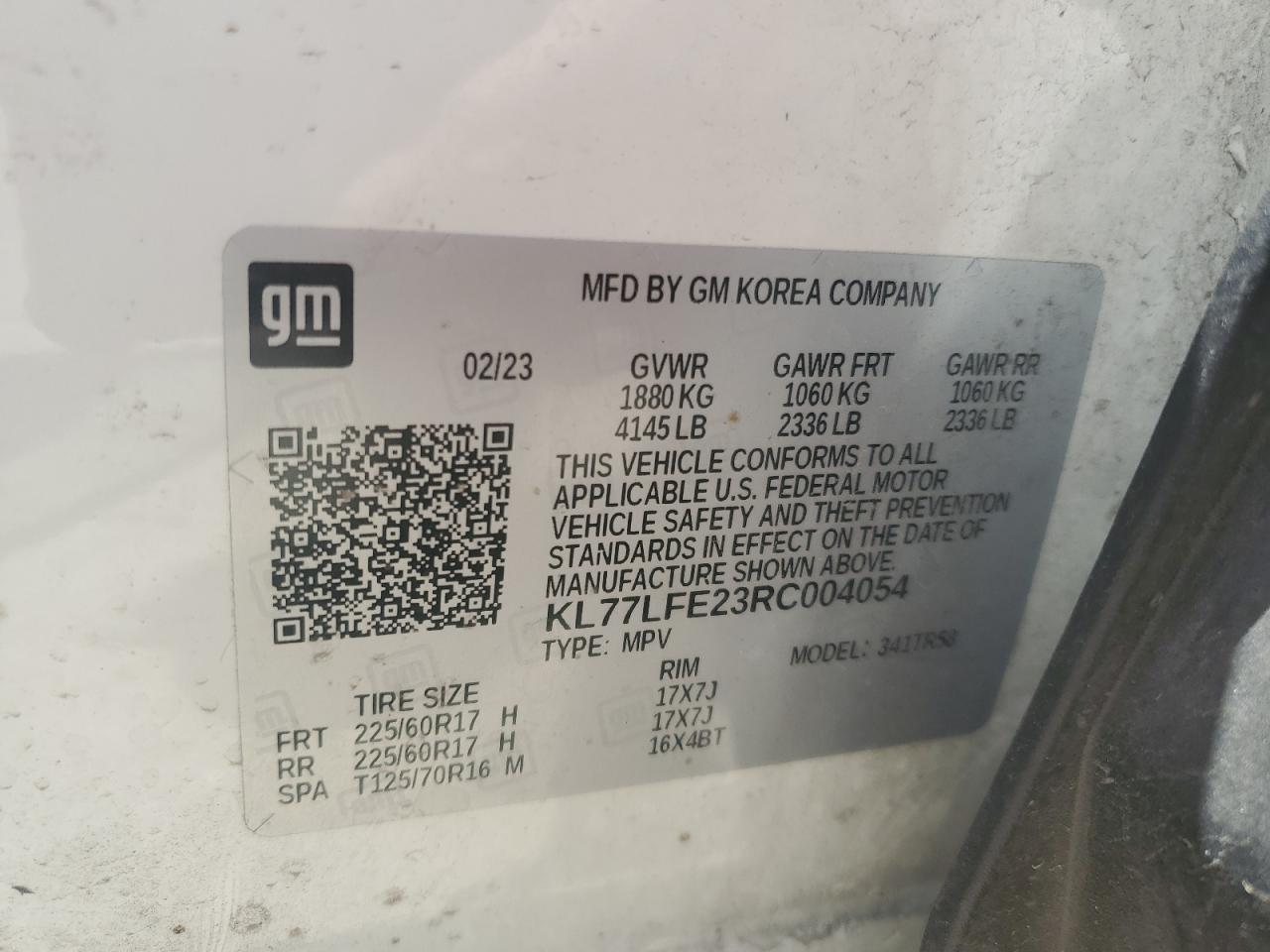 2024 CHEVROLET TRAX