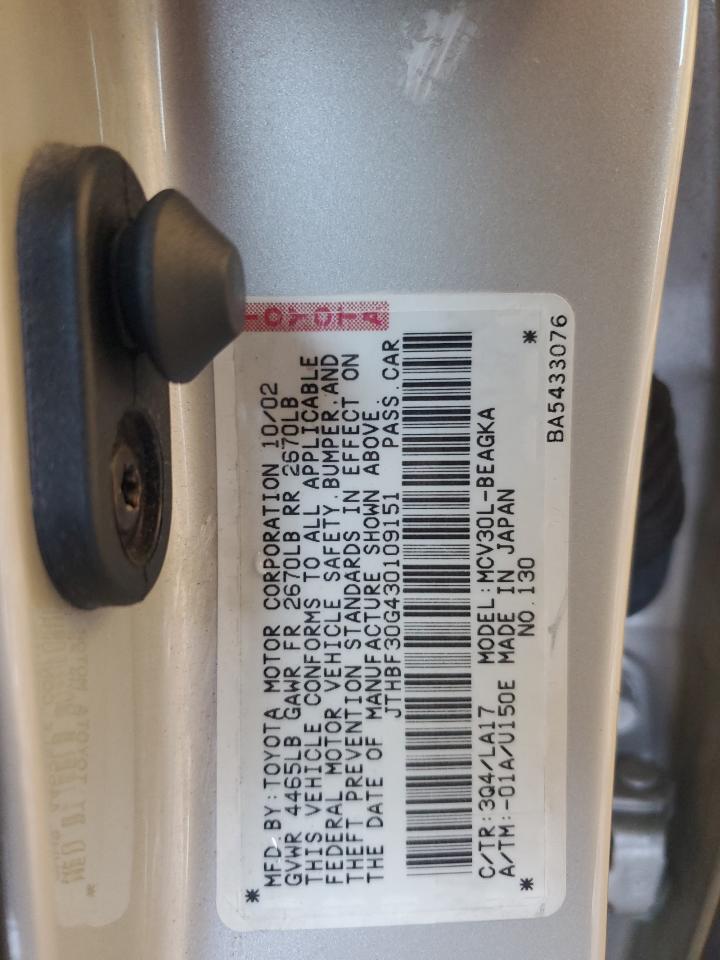 2003 LEXUS Es 300