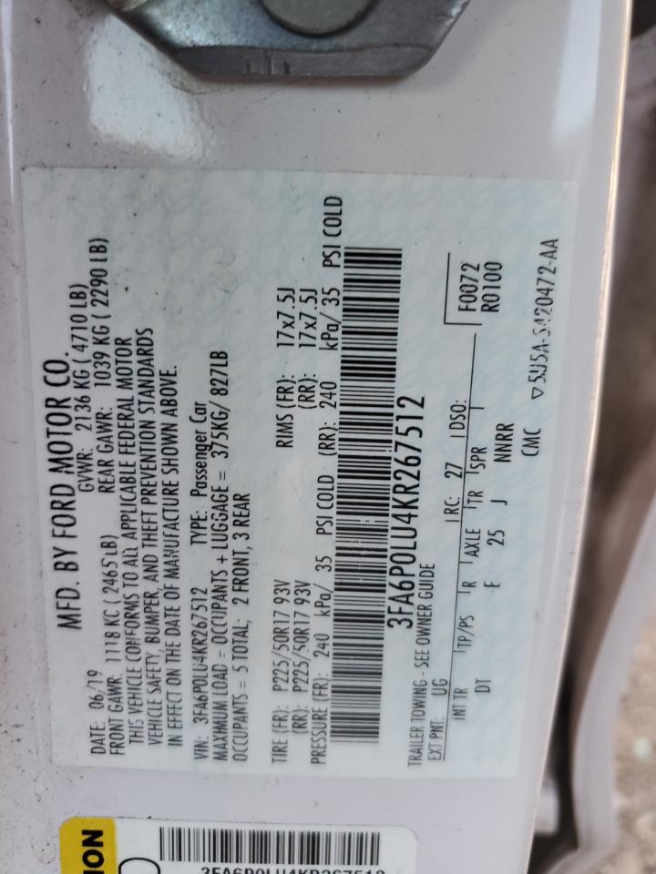 2019 FORD FUSION