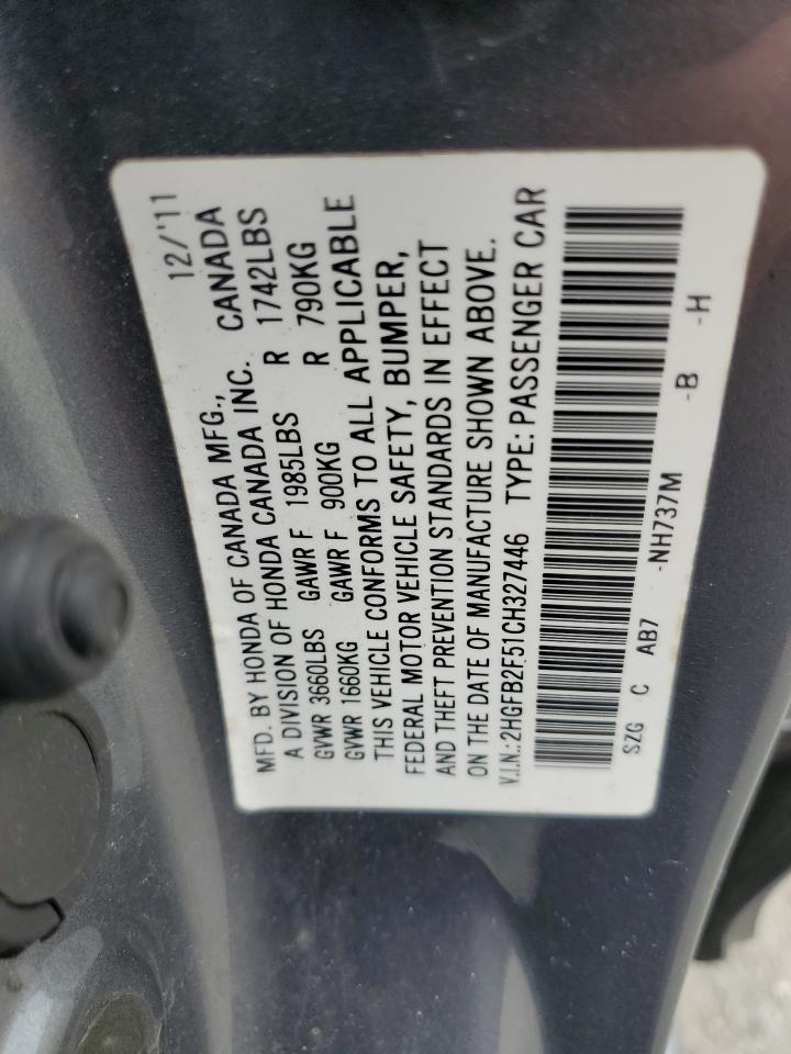 2012 HONDA CIVIC