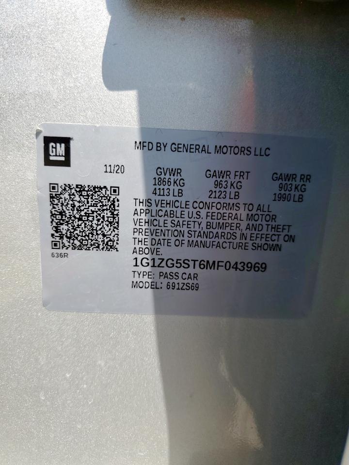 2021 CHEVROLET MALIBU