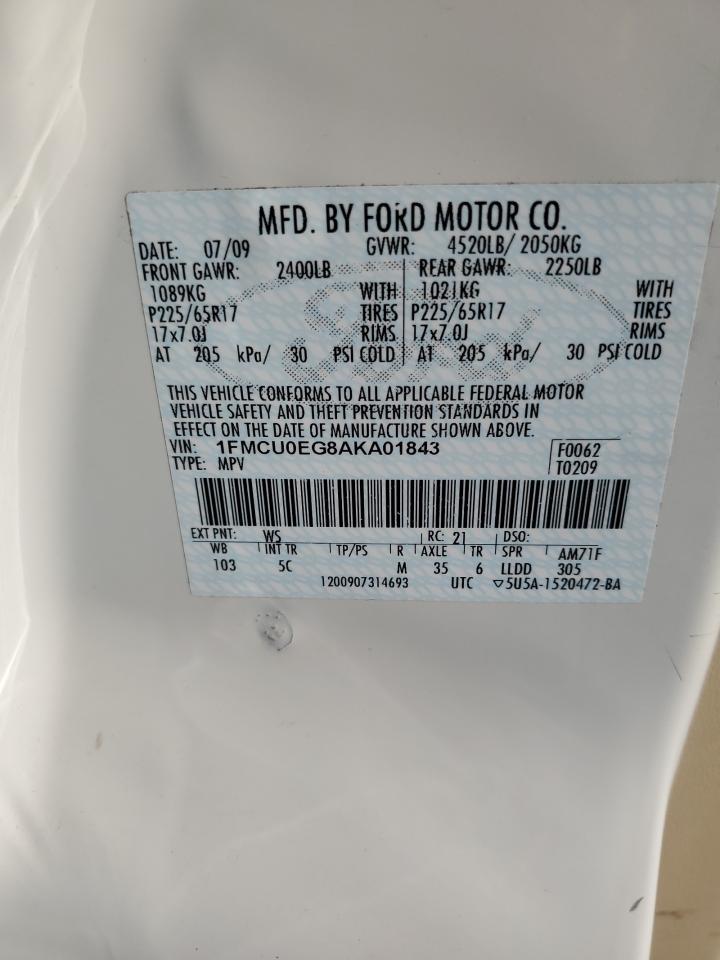 2010 FORD ESCAPE