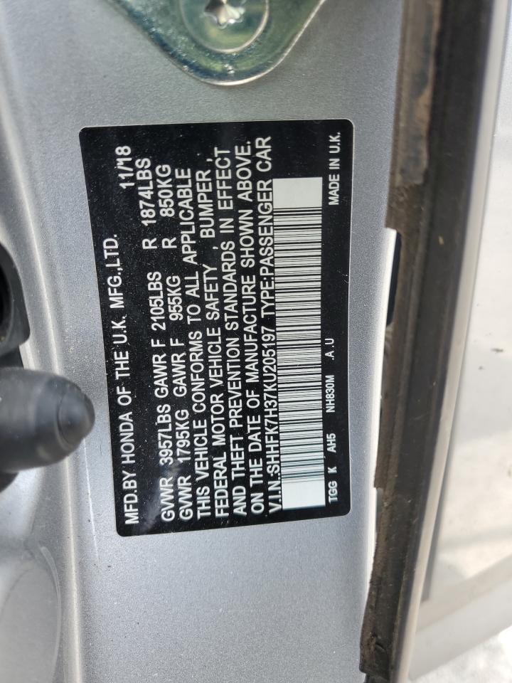 2019 HONDA CIVIC
