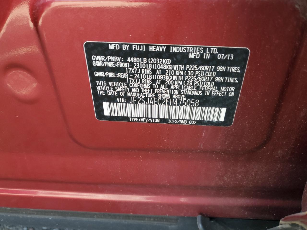 2014 SUBARU FORESTER