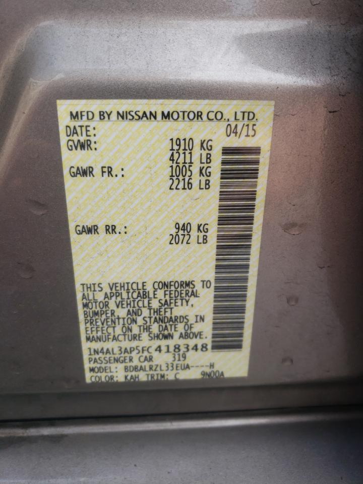 2015 NISSAN ALTIMA