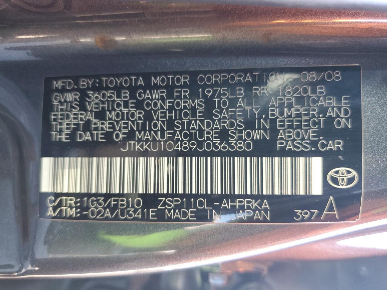 2009 SCION Scion Xd