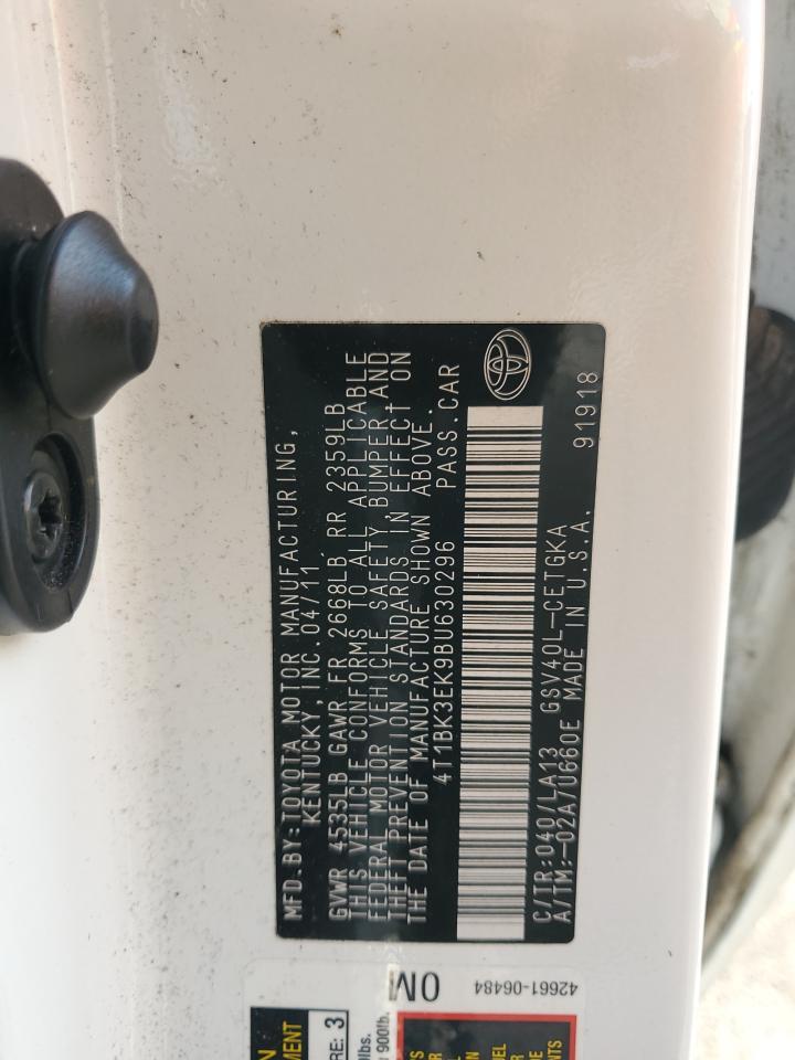 2011 TOYOTA CAMRY