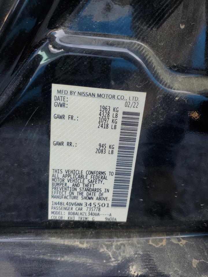 2022 NISSAN ALTIMA