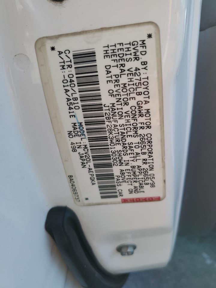 1998 TOYOTA CAMRY