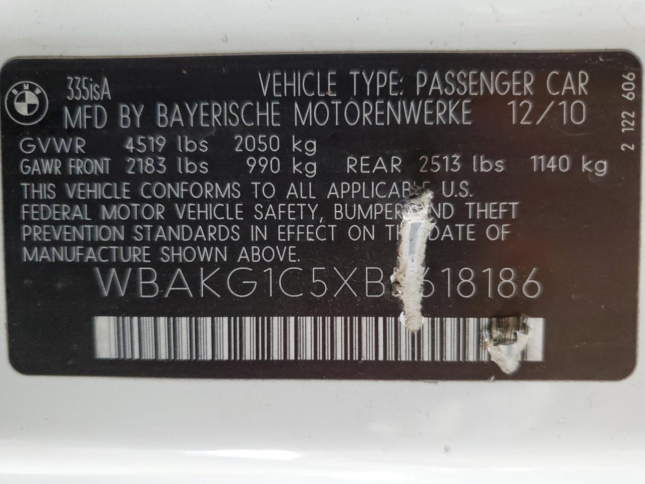 2011 BMW 3 SERIES