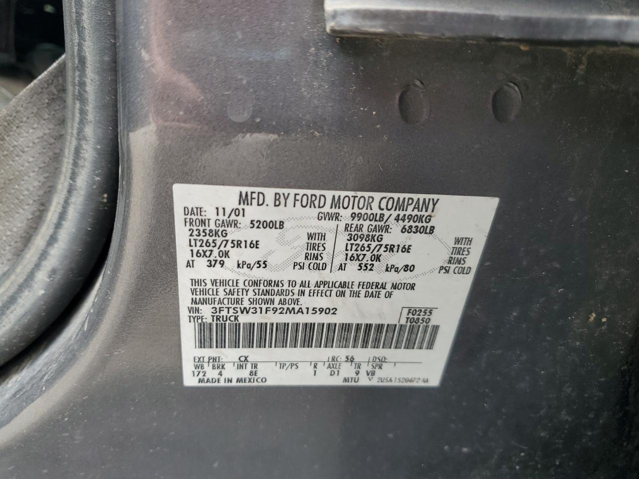 2002 FORD F-350