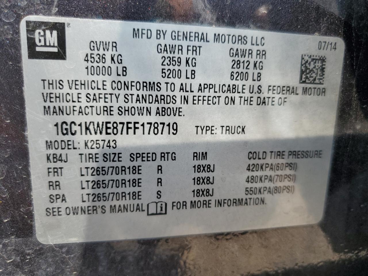 2015 CHEVROLET Silverado