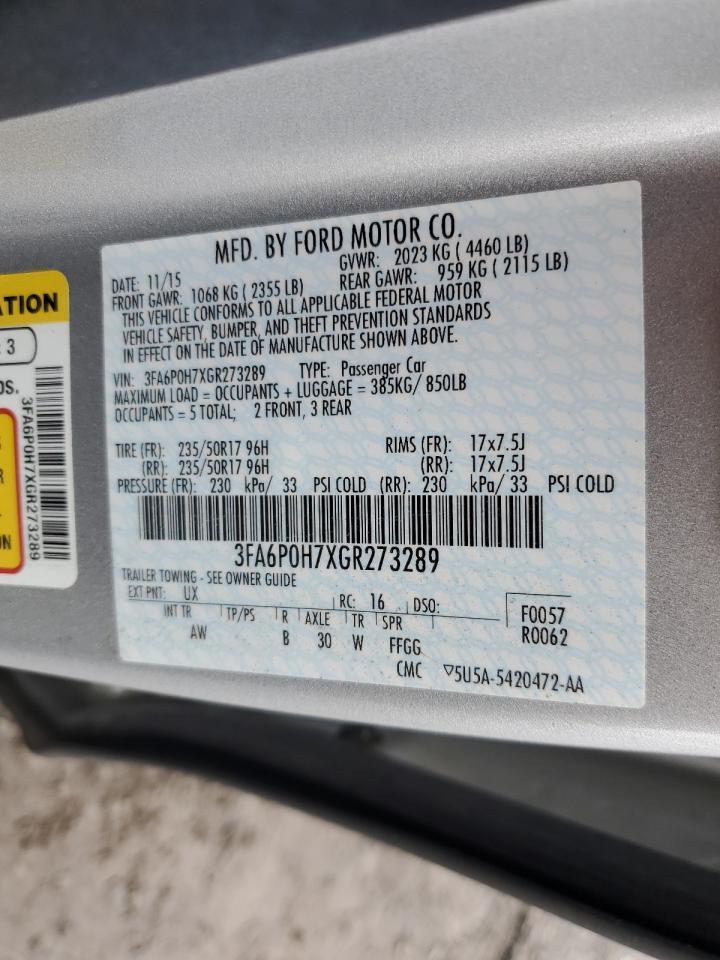 2016 FORD FUSION
