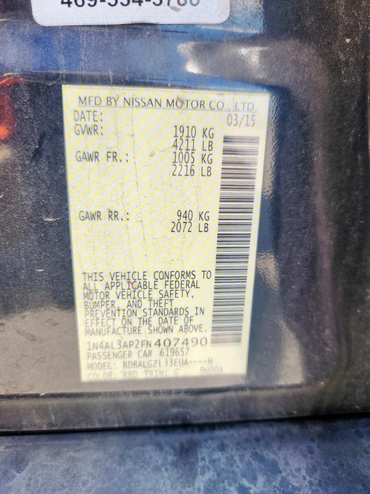 2015 NISSAN ALTIMA