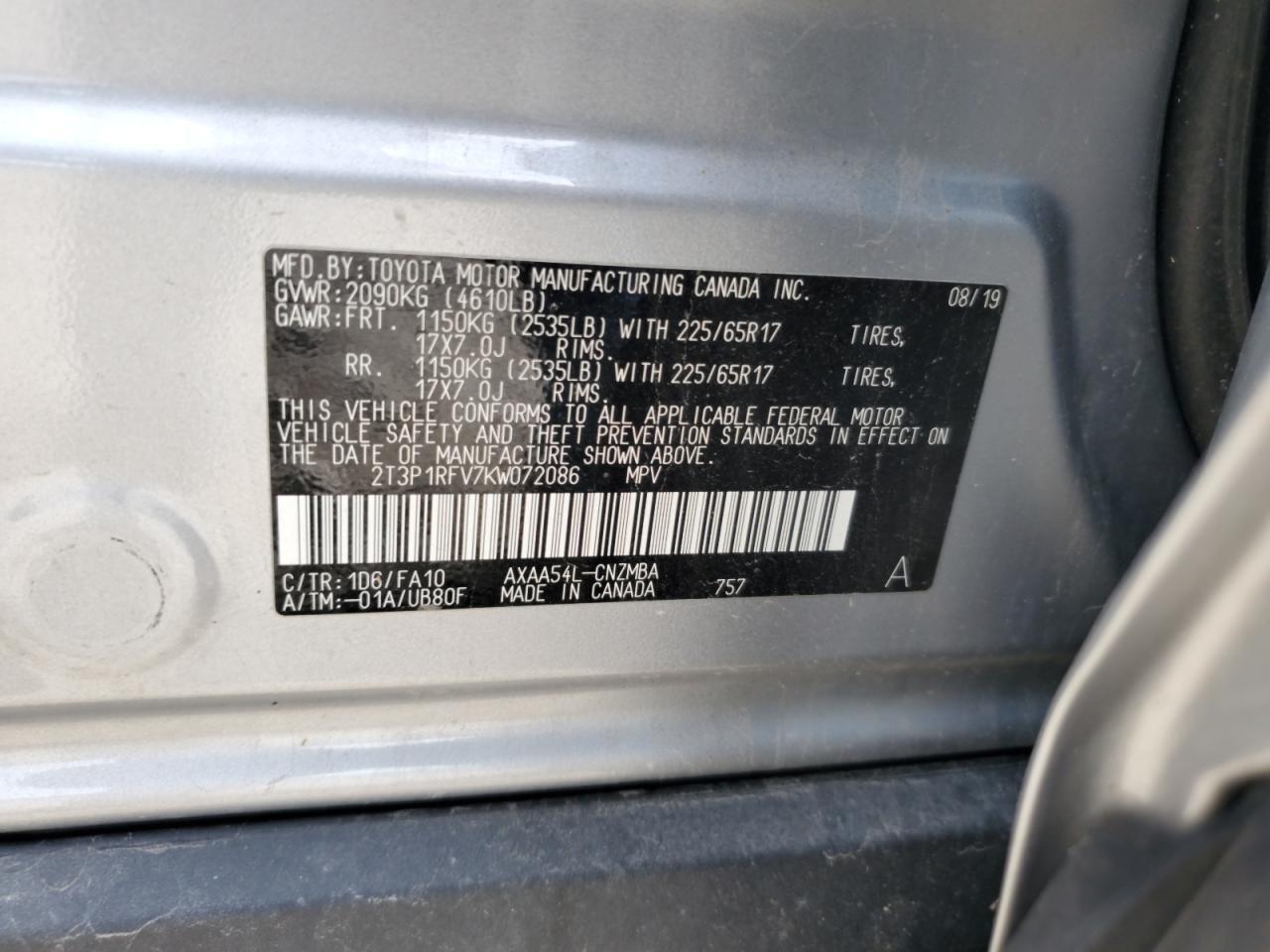 2019 TOYOTA RAV4