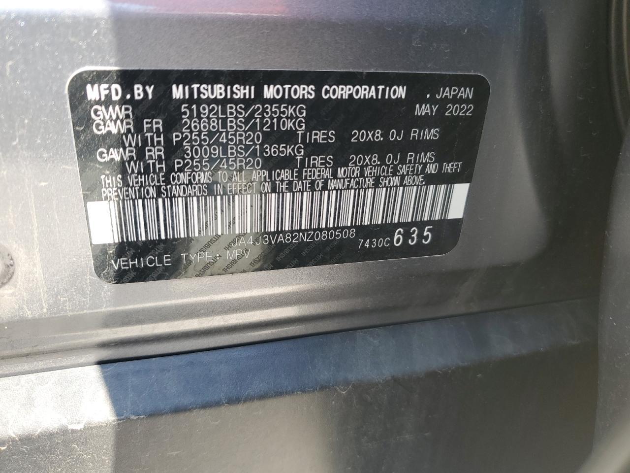 2022 MITSUBISHI outlander