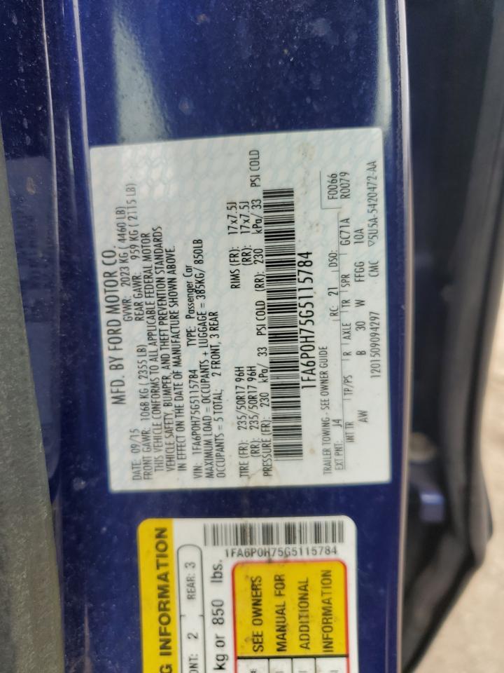 2016 FORD FUSION