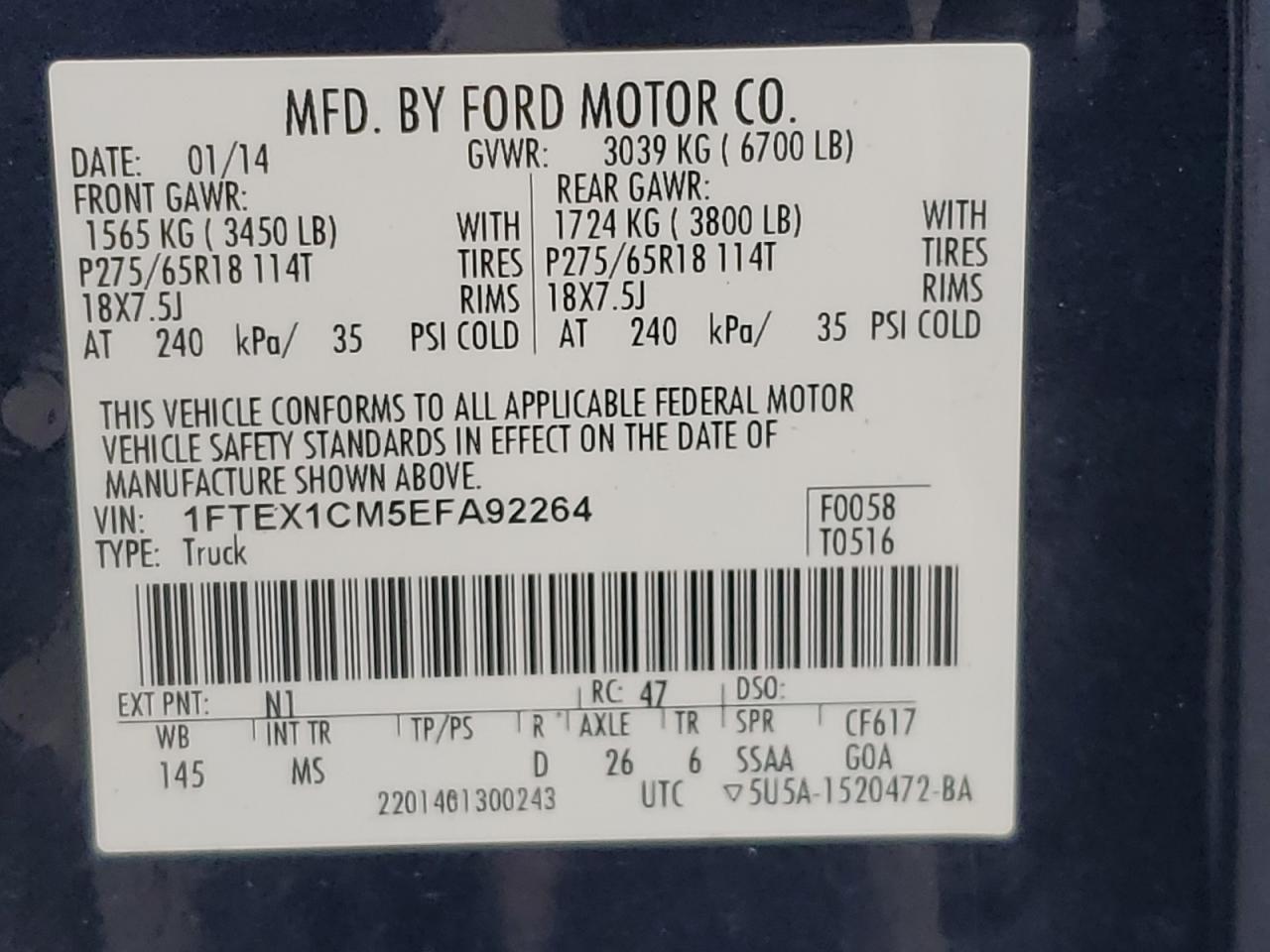 2014 FORD F-150