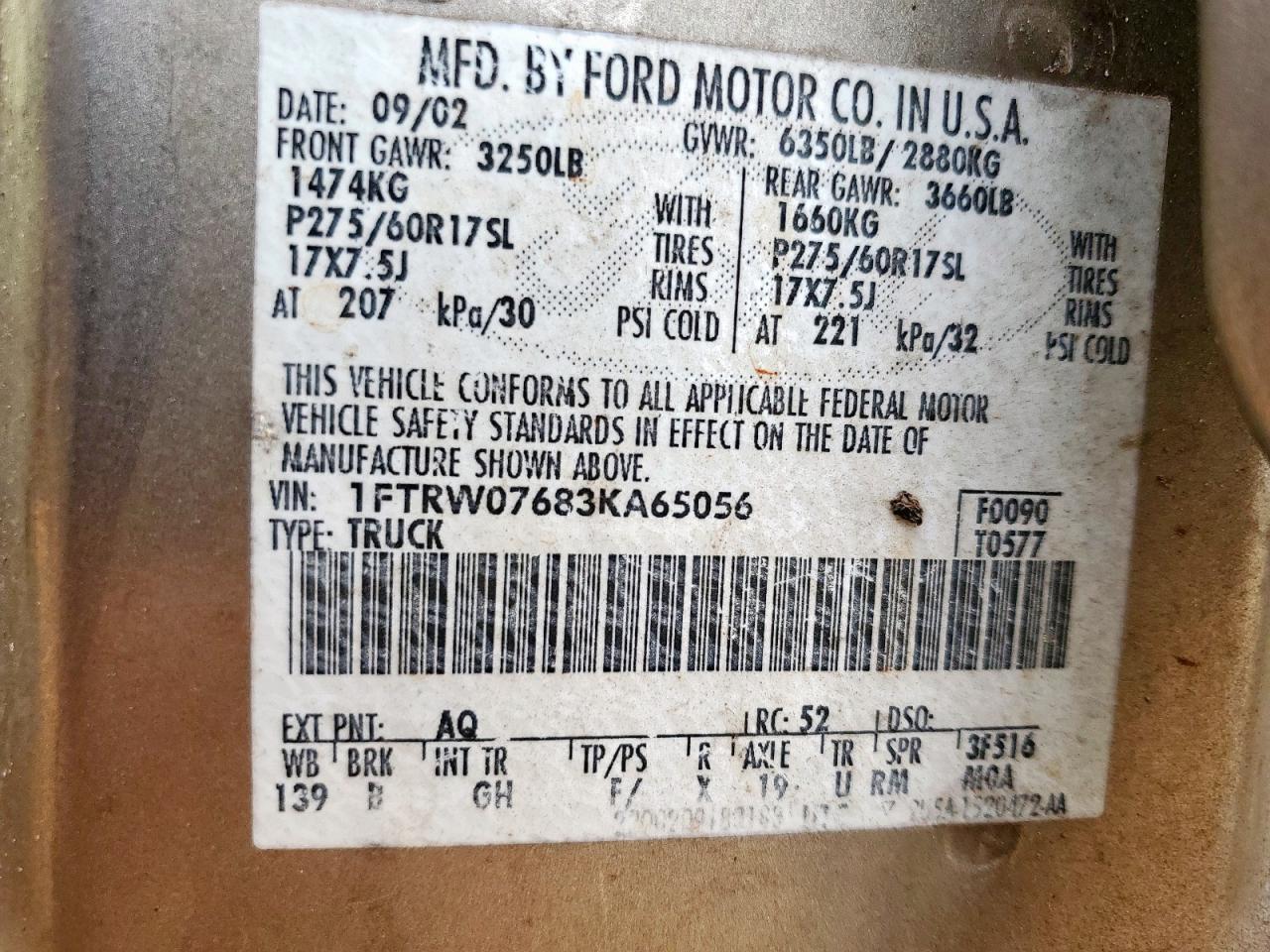 2003 FORD F-150