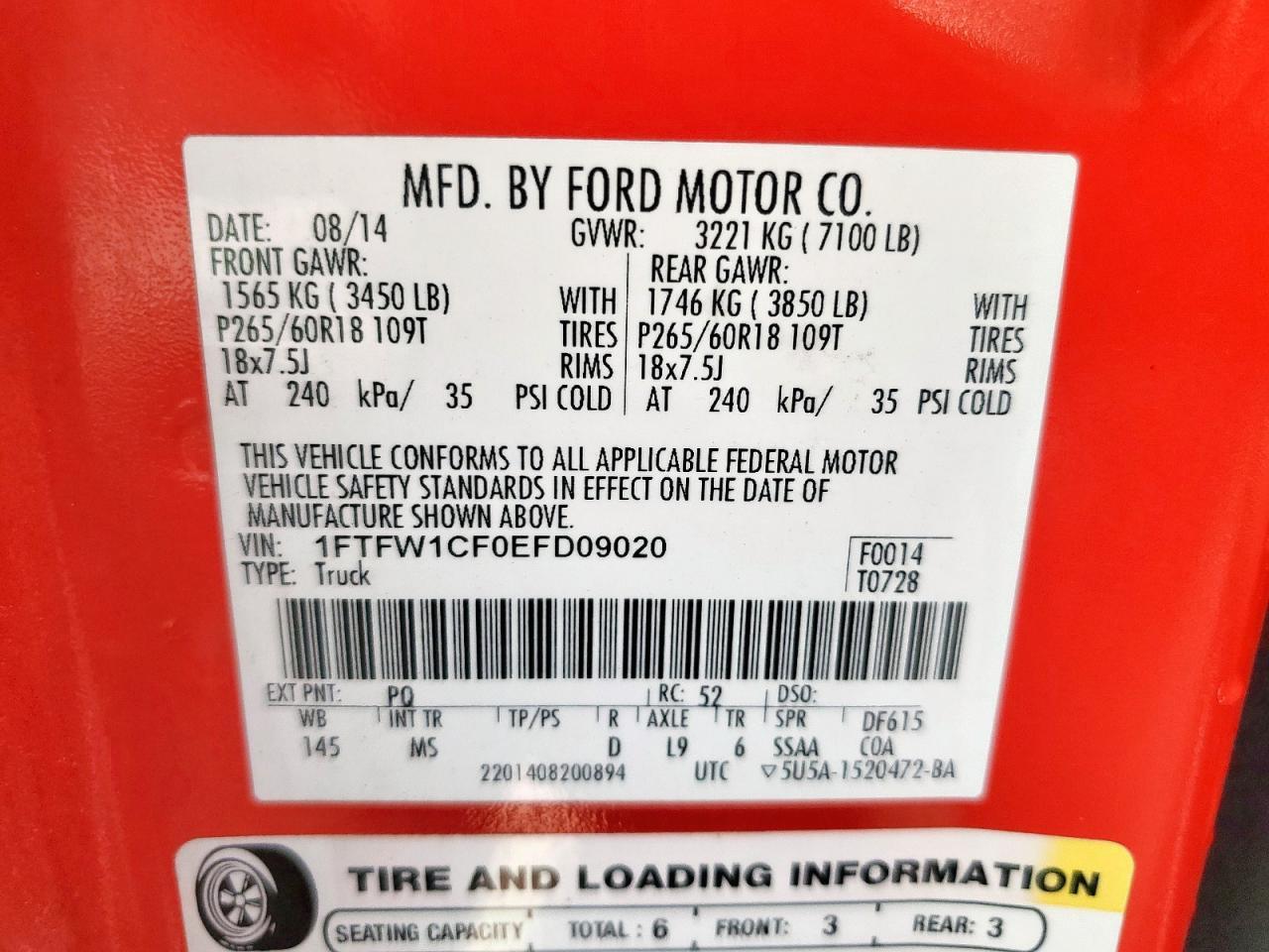 2014 FORD F-150