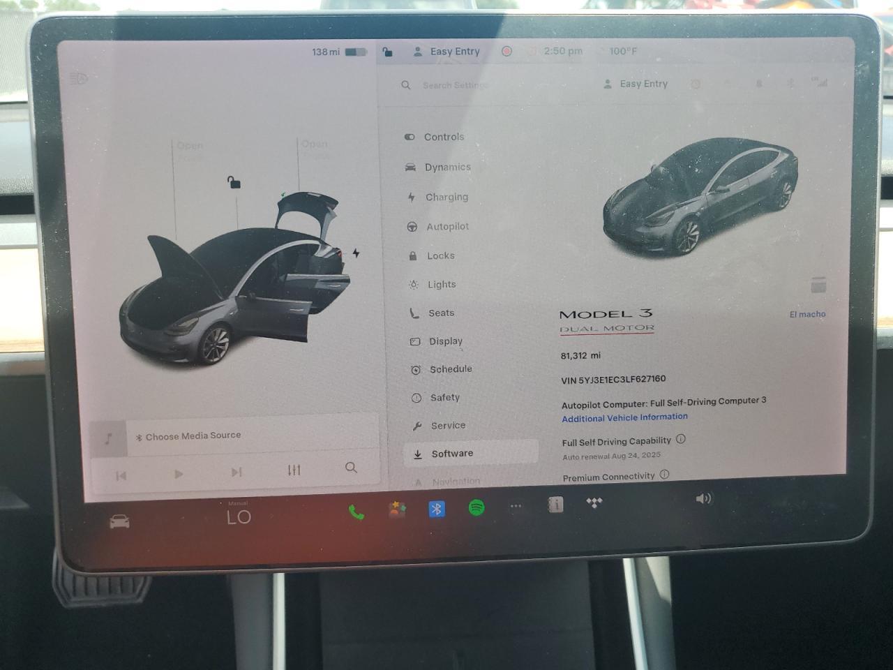 2020 TESLA MODEL 3