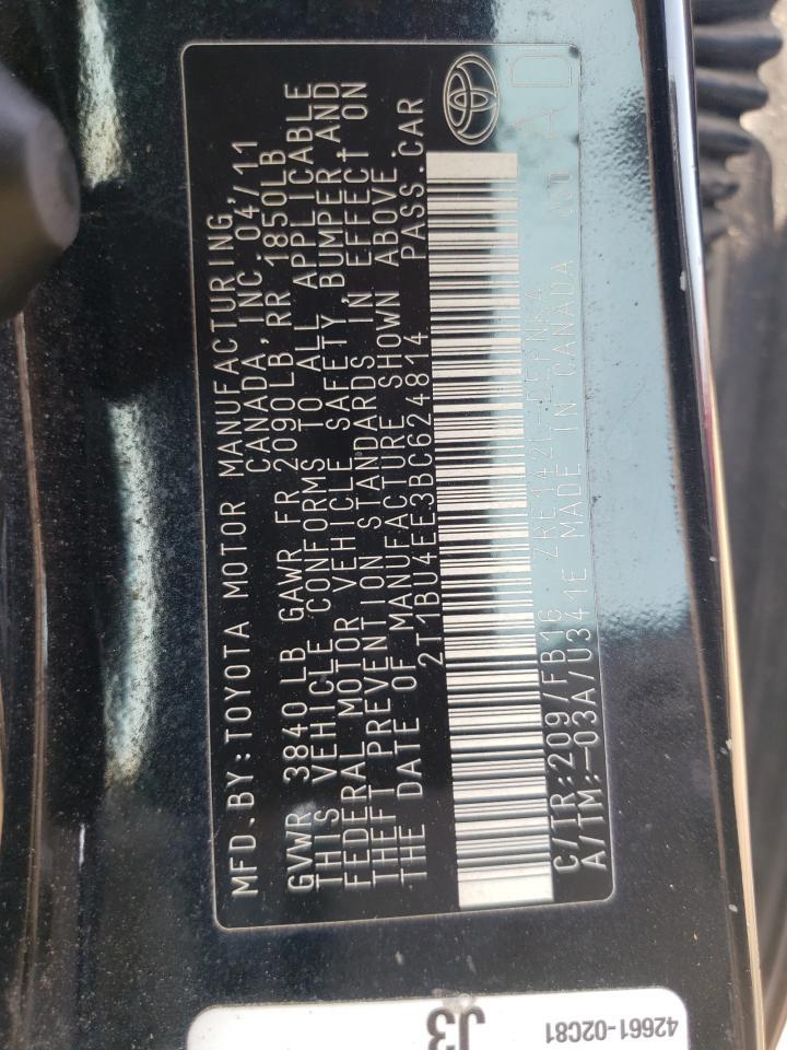 2011 TOYOTA COROLLA