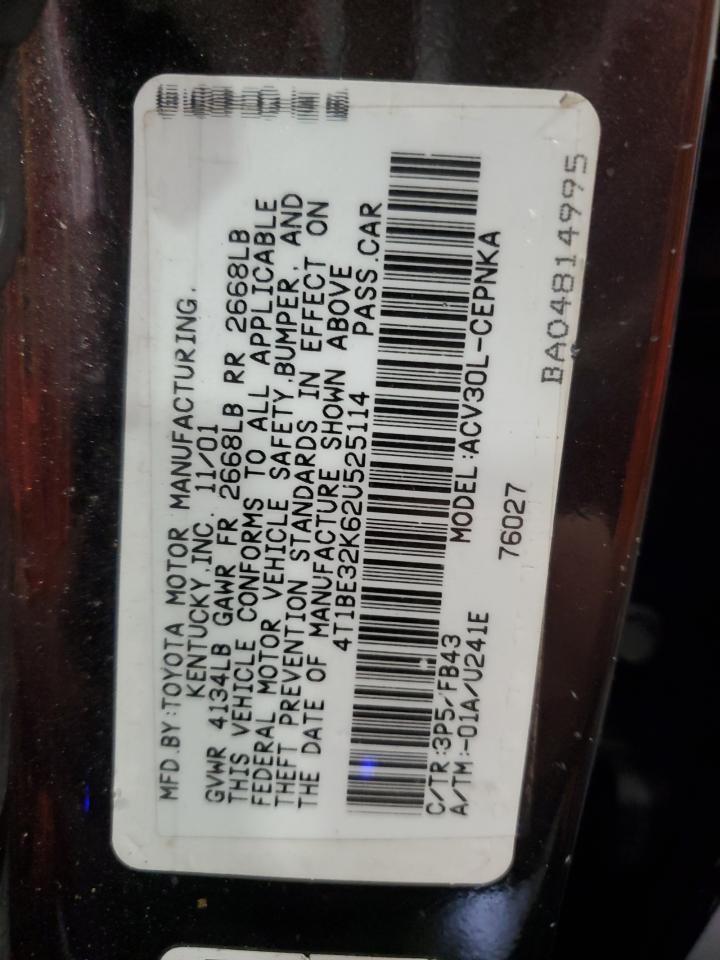 2002 TOYOTA CAMRY