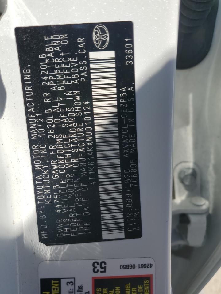 2022 TOYOTA CAMRY