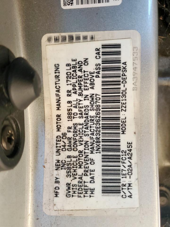 2006 TOYOTA COROLLA