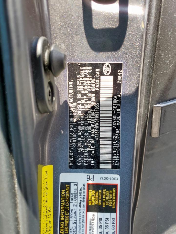 2015 TOYOTA CAMRY