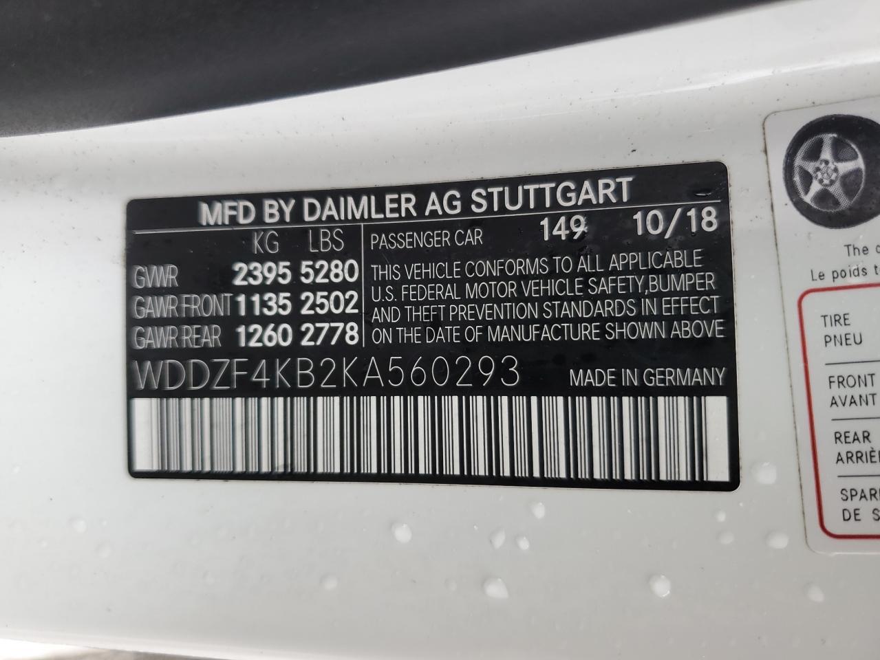 2019 MERCEDES-BENZ E-Class