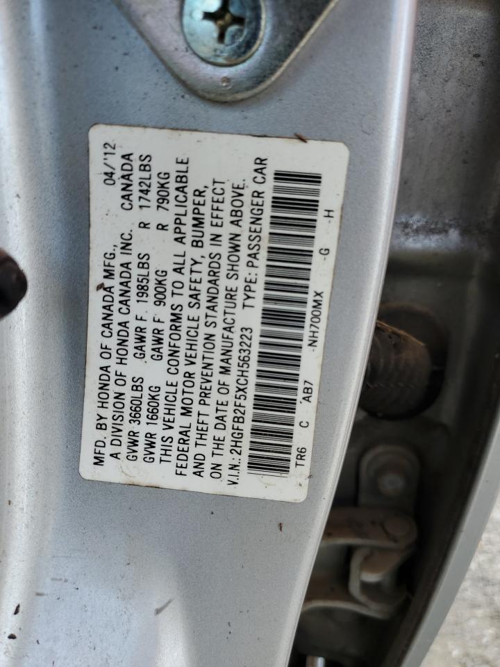 2012 HONDA CIVIC