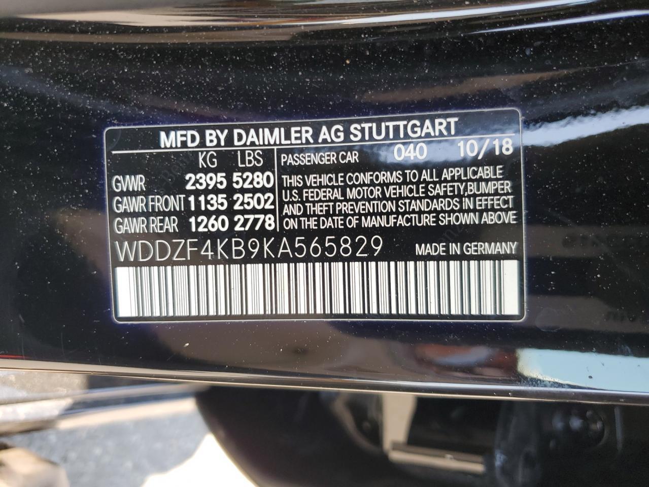 2019 MERCEDES-BENZ E-Class