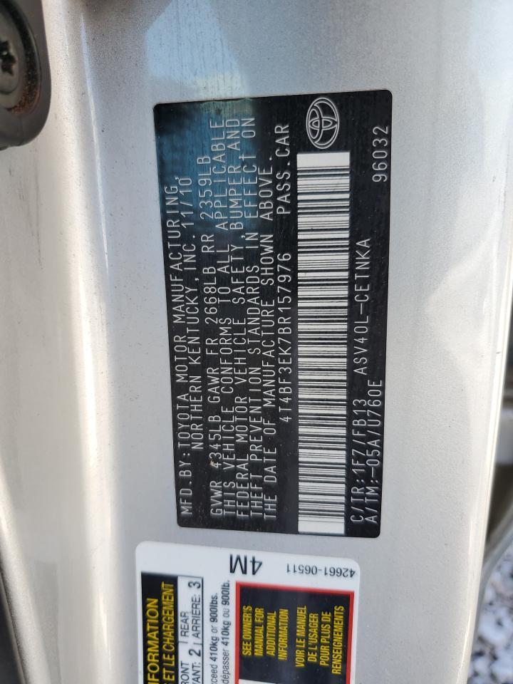 2011 TOYOTA CAMRY