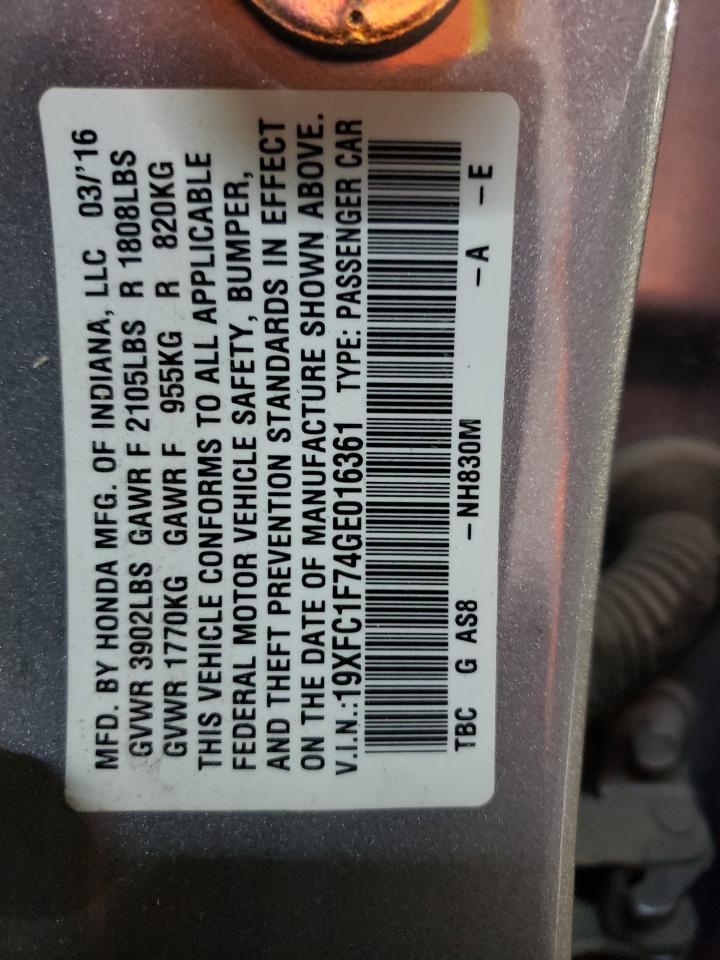 2016 HONDA CIVIC