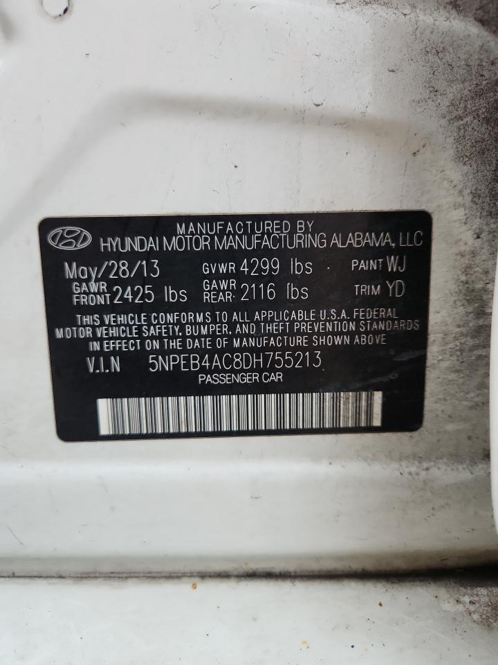 2013 HYUNDAI SONATA