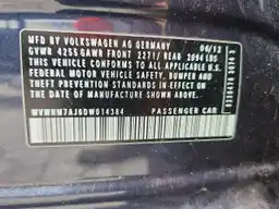 2013 VOLKSWAGEN GOLF