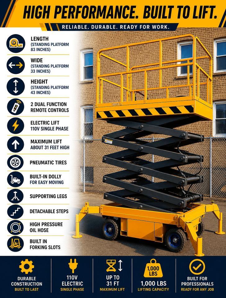 2027 Others 31 Feet Scissor Lift