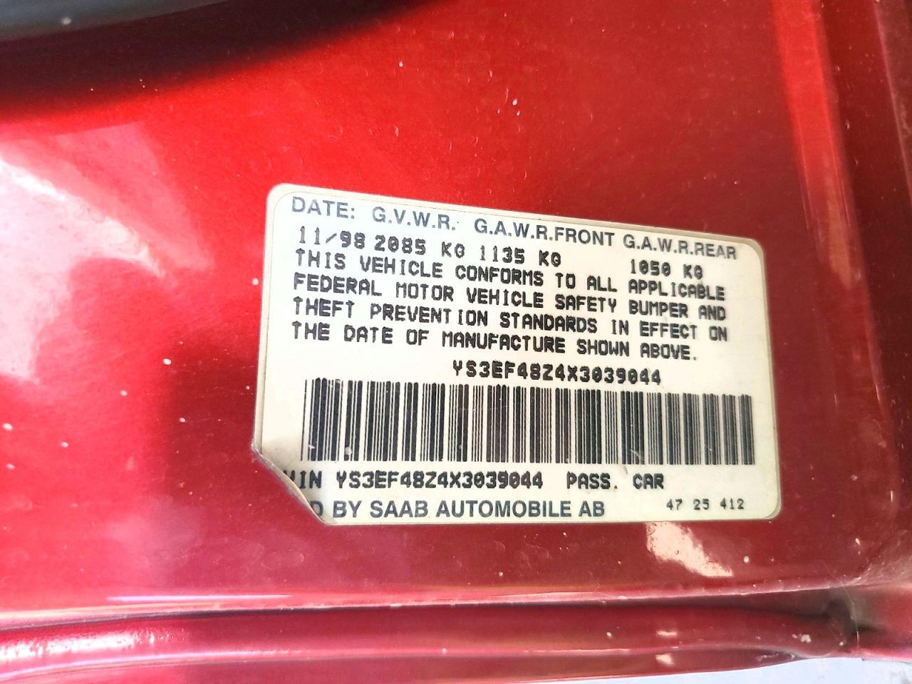 1999 SAAB 9 5