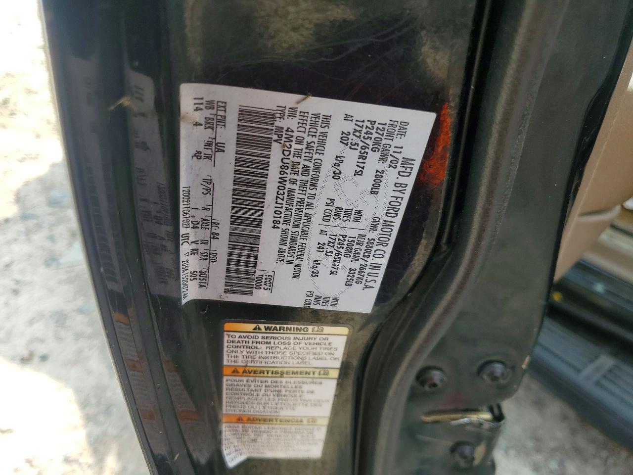 2003 MERCURY Mountaineer