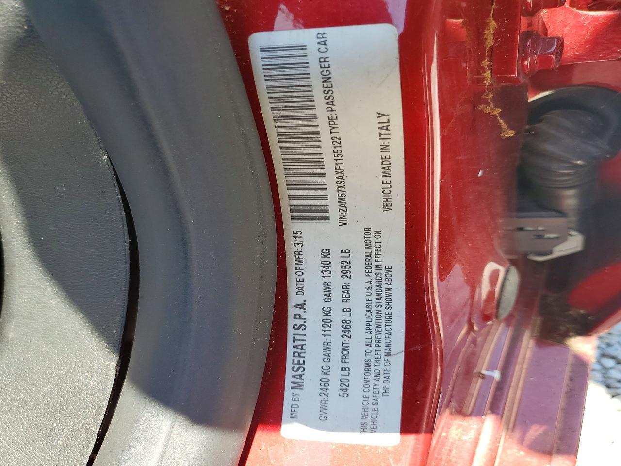 2015 MASERATI Ghibli